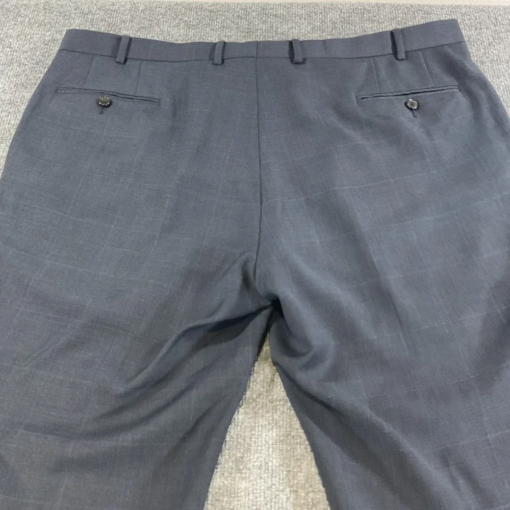 Lauren Ralph Lauren 100% Wool Dress Pants 42x30 Gray Natural Stretch Flat Front